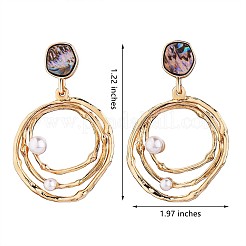 Ohrstecker aus Abalone-Muschel für Frauen&nbsp;JE974A