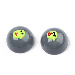 Halloween-Emaille-Cabochons aus undurchsichtigem Harz&nbsp;CRES-N031-016