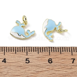 Charms del esmalte de bronce&nbsp;KK-Z114-17G-01
