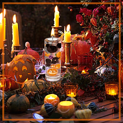 8 décoration d'Halloween en résine opaque&nbsp;AJEW-PH0018-15