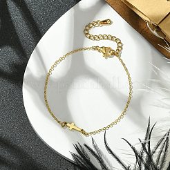 Armbänder mit Kreuzgliedern aus Messing&nbsp;BJEW-JB10588