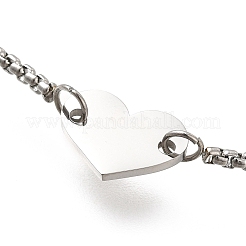 Anlaufgeschützte 304 Edelstahl-Armbänder mit Schiebegliedern&nbsp;BJEW-M233-06P