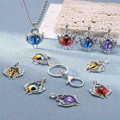10pcs 4 Farben Glasanhänger&nbsp;FIND-SZ0002-99