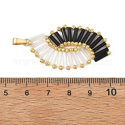 Pendenti con perline di semi di vetro&nbsp;PALLOY-MZ01375-01