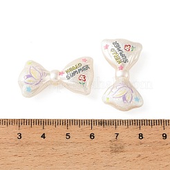 Gedruckt undurchsichtige Acrylperlen&nbsp;OACR-B054-01T