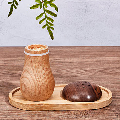 Zahnstocherflasche aus Holz&nbsp;AJEW-WH0329-42