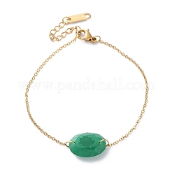 Bracciali a maglie in acciaio inossidabile 304&nbsp;BJEW-A036-24G-02
