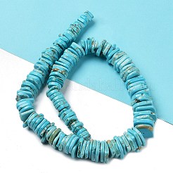Natürliche howlite Chip-Perlen&nbsp;TURQ-L031-010-A