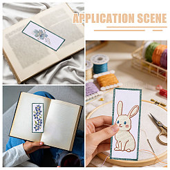 Marque-pages vierges en coton&nbsp;AJEW-WH0643-200B-07