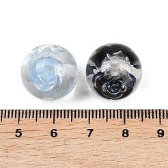 Transparente Harzperlen im Inneren der Blume&nbsp;RESI-C070-16