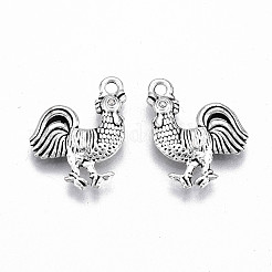 Tibetischer stil Aluminium Anhänger & Charms&nbsp;TIBE-S323-088AS-RS
