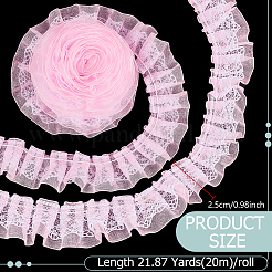 1 cinta de encaje plisada de doble capa&nbsp;OCOR-BC0007-97A