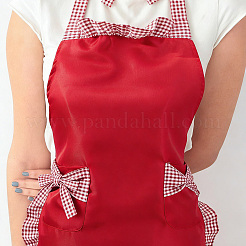 1 Stück Küchenschürze aus Polyester mit Schleife&nbsp;AJEW-BM0001-51