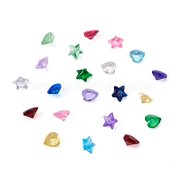24 Stil Glas-Strass-Cabochons&nbsp;GLAA-CW0001-03
