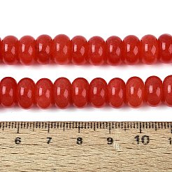Natürliche weiße Jade perlen Stränge&nbsp;G-Q613-01F-30