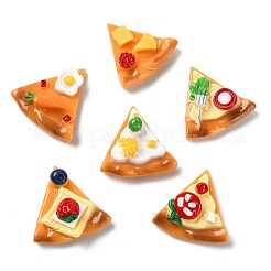 30 cabochon à pizza en résine opaque&nbsp;RESI-CJ0005-41