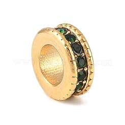 Perles européennes en strass en acier inoxydable 304&nbsp;RB-CBA362B-01I