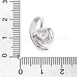 Pendentifs avec zircon cubiques à micro-pavés en laiton&nbsp;KK-D283-07P