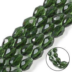 6 brins de perles de verre transparentes brins&nbsp;EGLA-PA0001-53A
