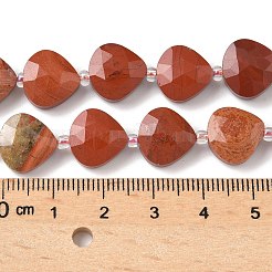 Natürliche rote Jaspis Perlen Stränge&nbsp;G-D316-A08