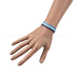 14 ensemble de bracelets en cordon de coton 7 couleurs pour hommes et femmes&nbsp;BJEW-FS00025-02