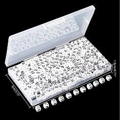 Costellazione / segno zodiacale opaco europeo grande perline foro europeo&nbsp;OPDL-AR0001-01