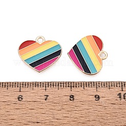 Colgantes de esmalte de aleación de orgullo de color arcoíris&nbsp;ENAM-K067-16