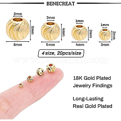 Messing Perlen&nbsp;KK-BC0005-55G