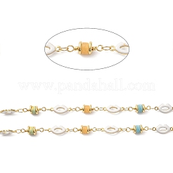 Chaînes de perles de colonne de pierres précieuses naturelles faites à la main&nbsp;CHC-M024-31G