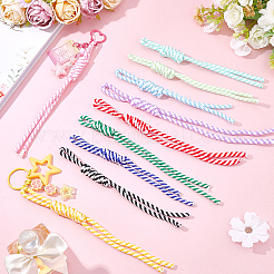 10 pendentif décoratif en nylon de 10 couleurs pour ornements de sac&nbsp;AJEW-SC0031-92