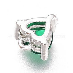 Ottone micro spianare fascino zirconi&nbsp;ZIRC-H102-15B-P