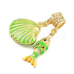 Pendentifs en laiton zircon cubique transparent&nbsp;CU-CBAFB7D-10G-02