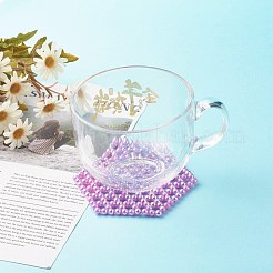 Tapis de tasse de perles en plastique&nbsp;AJEW-CM00002