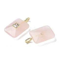 Pendentifs de quartz rose naturel&nbsp;G-I391-03G-01