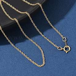 1/20 14k Gold Filled Singapur Kettenhalsketten für Damen und Herren&nbsp;NJEW-Z068-10G