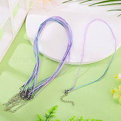 10 collana in cotone e cordino metallico&nbsp;NJEW-TAC0056