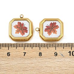 Pendentifs imprimés en acier inoxydable 304&nbsp;STAS-P419-07G-02