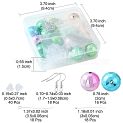 Kit per la creazione di orecchini pendenti con palla da discoteca fai da te&nbsp;DIY-FS0004-02