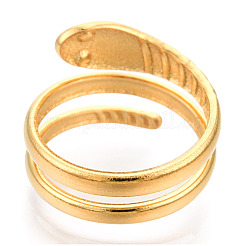 Anillos de torsión de serpiente de acero inoxidable 304 con recubrimiento iónico (IP)&nbsp;RJEW-N038-114LG