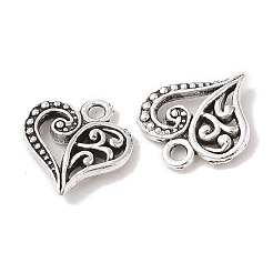 Tibetischen Stil Filigrane Metallherzanhänger&nbsp;TIBEP-0277-AS-RS