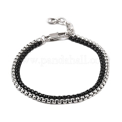 Mehrreihige Panzerkettenarmbänder aus 304er Edelstahl für Männer und Frauen&nbsp;BJEW-Q038-03