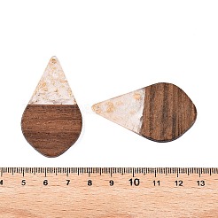 Suspensions en résine transparente et bois de noyer&nbsp;RESI-T057-06N