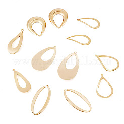12pcs 6 Arten Messinganhänger&nbsp;KK-TA0003-37