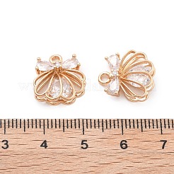 Colgante micropavé cubic zirconia de latón&nbsp;KK-B125-31G