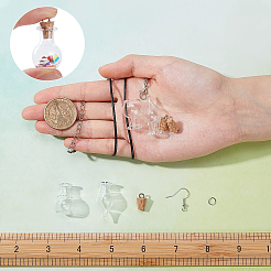 90 Stück DIY-Schmuckset-Sets aus Glas zum Selbermachen einer Wunschflasche&nbsp;DIY-SC0014-96P