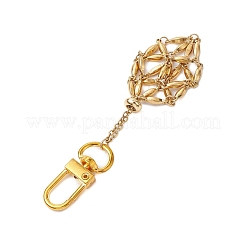 304 acciaio inossidabile macramè catena sacchetto vuoto pietra porta ciondolo decorazione&nbsp;HJEW-JM02076