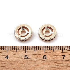 Abalorios de latón con pavé de circonitas&nbsp;KK-R216-10C-KCG02