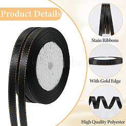Ruban en polyester bordé d'or&nbsp;OCOR-WH20018-12A-03