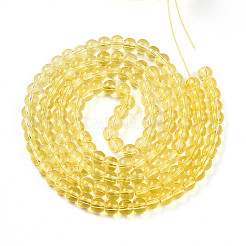 Peinture de cuisson perles de verre transparentes brins&nbsp;DGLA-N006-6mm-04