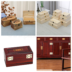 Accessoires boîte en bois charnière de fer&nbsp;IFIN-FH0001-09G